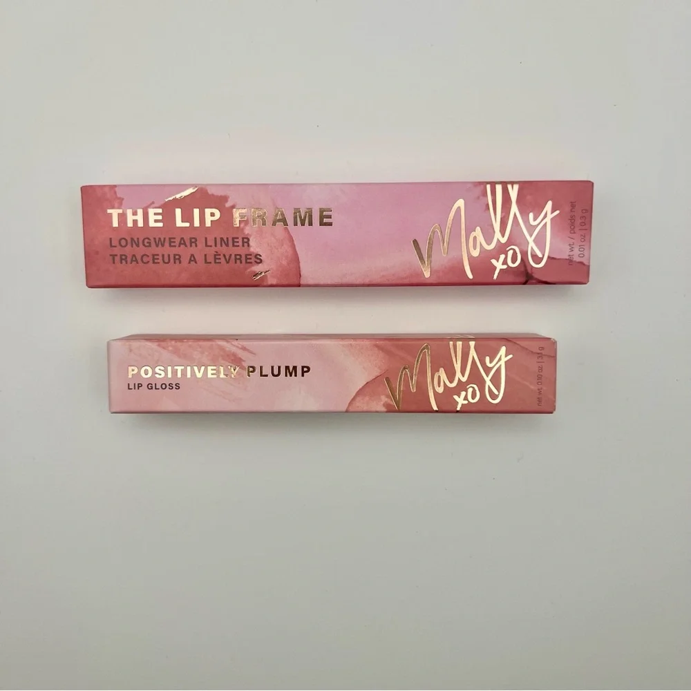 Mally Beauty Bundle Positively Plump Lip Gloss & The Lip Frame Longwear Liner